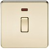 Knightsbridge SF8341NPB Screwless 20 A 1-Gang DP Switch, Polished Brass