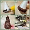 4 Pack Styrofoam Cones for Craft, 12.6x4.5in Craft Foam Tree