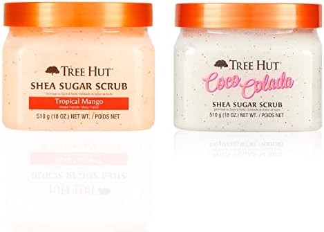 Tree Hut Set 2 Exfoliantes Corporales Mango Tropical  Coco Colada