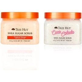Tree Hut Set 2 Exfoliantes Corporales Mango Tropical  Coco Colada