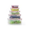 Ecoplast Set of 3 Clear Containers, Stackable and Airtight, Ideal