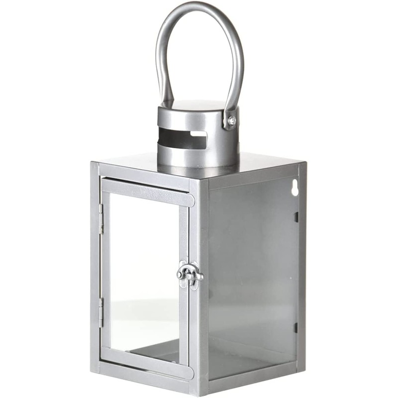 Esschert Design Wall Lantern Silver-Coloured 23 cm - Metal and