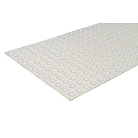 Round Self-Adhesive Rubber Bumper Feet, Stops, and Spacers .375" inches (9.5 mm) x .150" inches (3.8 mm) - 288 Pack - BS12 Clear