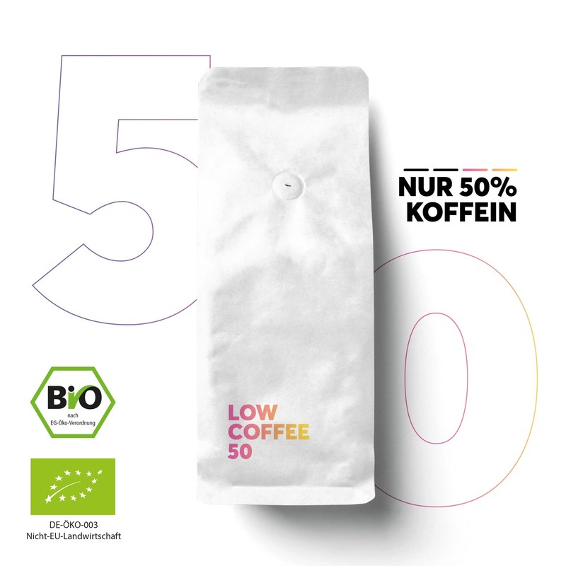 Low Coffee 50% Caffeine (Whole Bean, 250 g)
