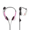 Nedis PC Headset Headband 2 3.5mm Jacks, Pink