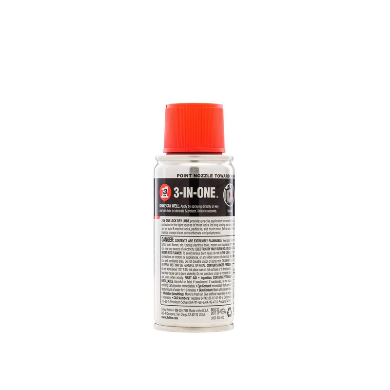 3-IN-ONE - 120077 Lock Dry Lube, 2.5 OZ [12-Pack]