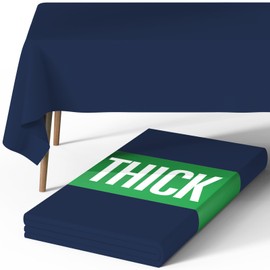 Pureegg Rectangle Table Cloth 60" x 84" – Durable Polyester Tablecloth Offers Reusable & Washable Protection, Ideal for Outdoor Party, Picnic, Wedding, Banquet and Birthday, Navy Blue