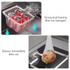 EHERDM Folding Kitchen Sink Drain Strainer with 100Pcs Net Bags