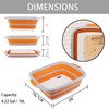 Tiawudi Large Collapsible BBQ Prep Tub with Lid(4.22 Gal/16L), Foldable