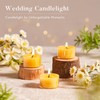 Ashlux Beeswax Tea Lights Candles 6 Pack, 6 Hours Clean