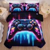Helloosuu 5PCS Gaming Comforter Sets Twin,Gaming Bedding Set for Boys