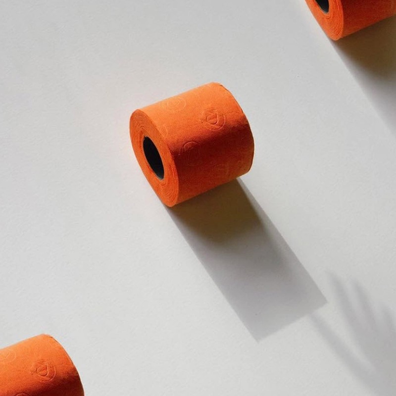 Renova Orange Toilet Paper 3-Ply - Pack of 6 Rolls,