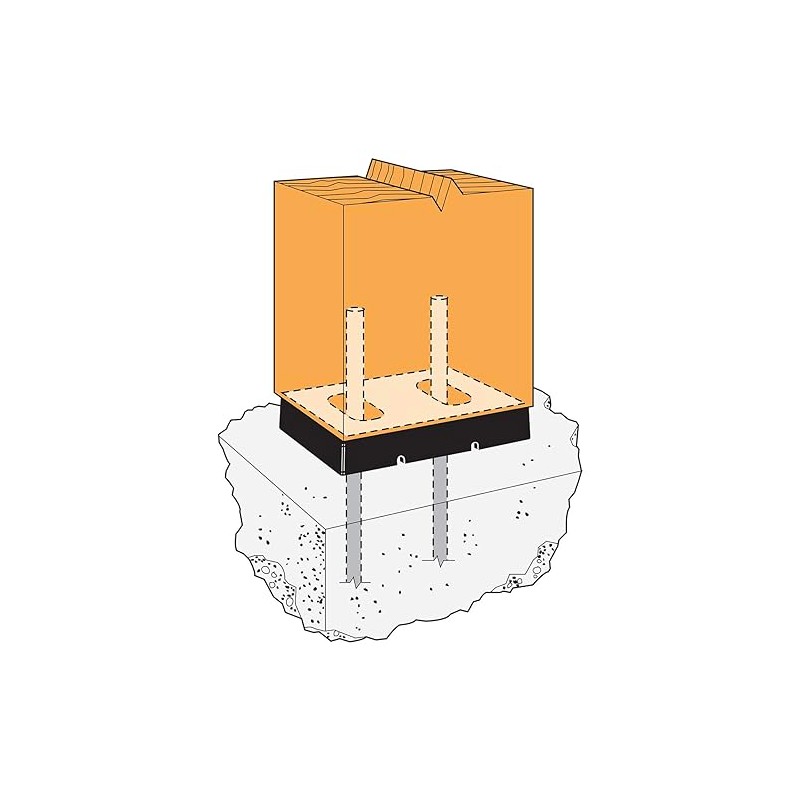 Simpson Strong-Tie CPS46 - Composite Plastic Standoff for 4x6