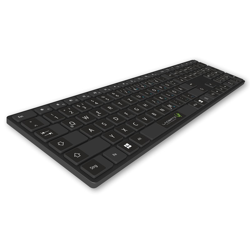 Lacerto® 13 x 13 mm German Sticker Set for PC