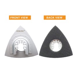 Oscillating Tool Sanding Pad，HEMUNC 3-1/8 Inch Triangle Sanding Pads 3PCS Fit Oscillating Multitools like Dewalt, Fein Multimaster, Bosch, Dremel, Makita, Milwaukee, Rockwell, Ryobi, Craftsman, Ridgid