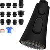 Hibbent 3-Function Pull Down Kitchen Faucet Head Replacement with 12