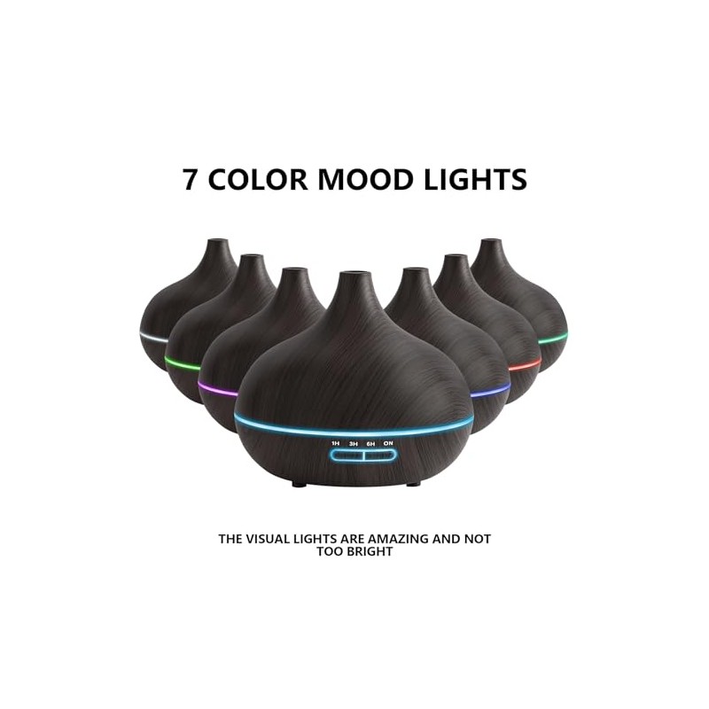 SACATR 550ml Oil Diffuser with 30x5 mL Essential Oils, Ultrasonic