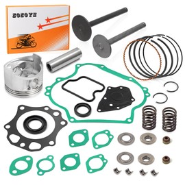 Top End Rebuild Kit Oversize 0.5mm Piston and Ring Intake Exhaust Valve & Spring Gasket Seal For Club Car DS Precedent Golf Cart FE290 Engine 1992-up