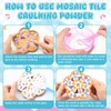 JAOJAO 10.6Oz Mosaic Grout Powder Mosaic Grout for Crafts White