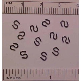 S-HOOKS for 1:32 Stablemate & 1:24 Little Bit Scale Model Horse Tack - BLACKENED