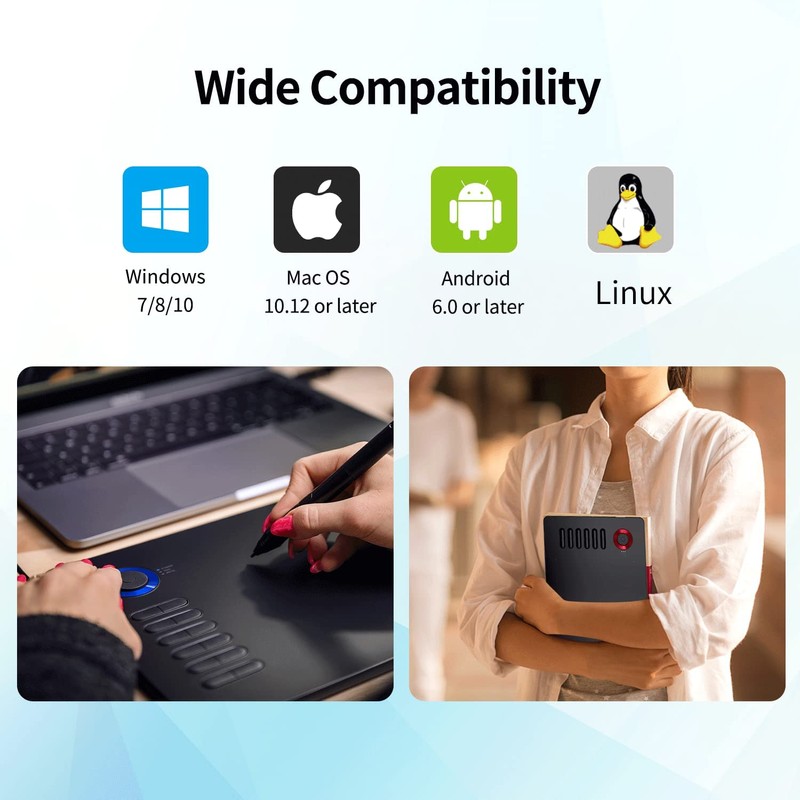 Digital Drawing Tablet VEIKK A15Pro Graphics Pen Tablet 10 x