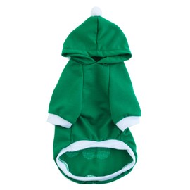 Impoosy St Patrick's Day Pet Dog Hoodies Funny Clover Shirt Cute Puppy Costume Clothes for Small Medium Dogs Cats Pets (3XL)
