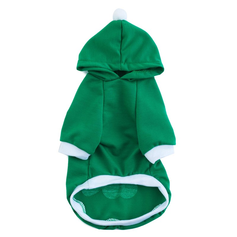 Impoosy St Patrick's Day Pet Dog Hoodies Funny Clover Shirt