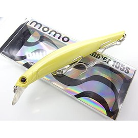 momolures - ULTIMA ARTIST SWIMMER 105mm Sinking Minnow for Bass, Seabass, Pike, Trout, Salmon lure fishing (PEARL WHITE)