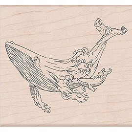 Hero Arts K6369 Wood Stamps, Celebrate Earth Whales