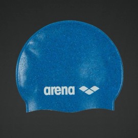 Arena Juniors Recycled Silicone Blue Swim Cap Age 6-12