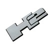 2pcs New H2 Rear Liftgate Door Nameplate 3D Badge Emblems