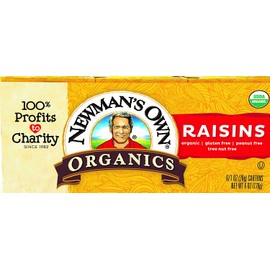Newman's Own Organics Raisins, 1-Ounce Boxes (Pack of 6)
