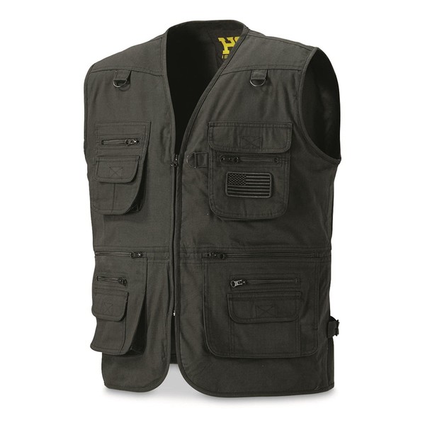 HQ ISSUE Concealed Carry Vest for Men Black LARGE