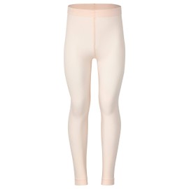 tanzmuster Nina children's ballet tights without foot and without gusset in white, black and pink-apricot - does not scratch, does not slip, optimal fit thanks to the highly elastic material.