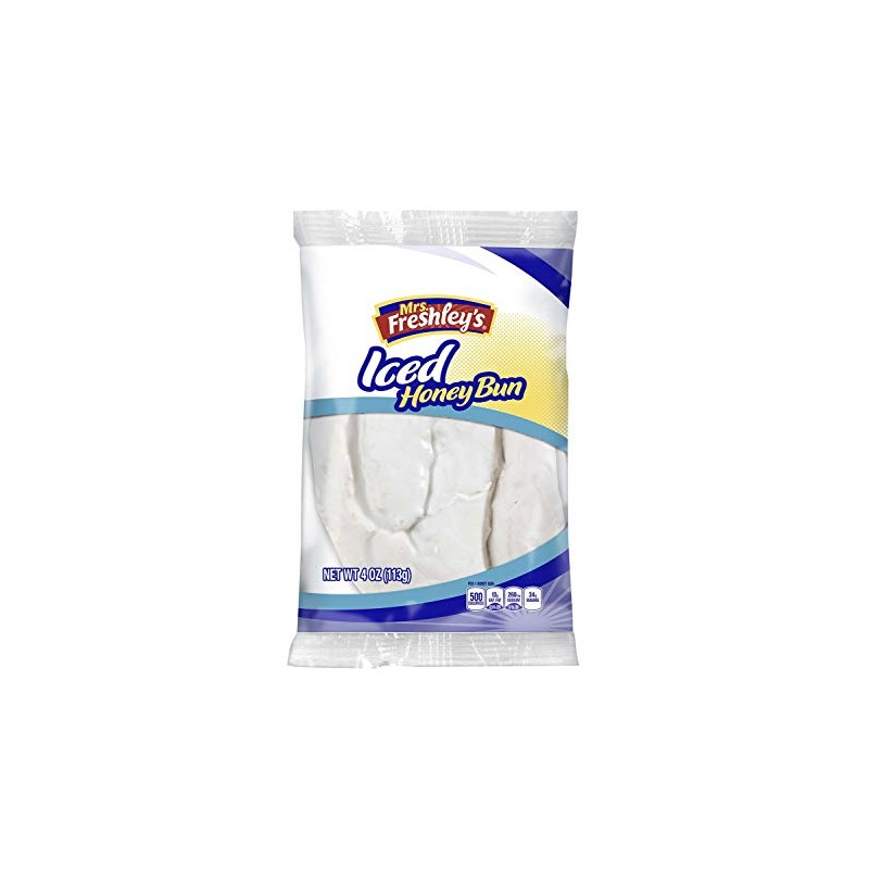 Mrs. Freshley's Iced Honey Buns | 4 Ounce | Case