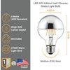 Diodesy- Half Silver Bowl LED Light Bulb G25 Filament Dimmable