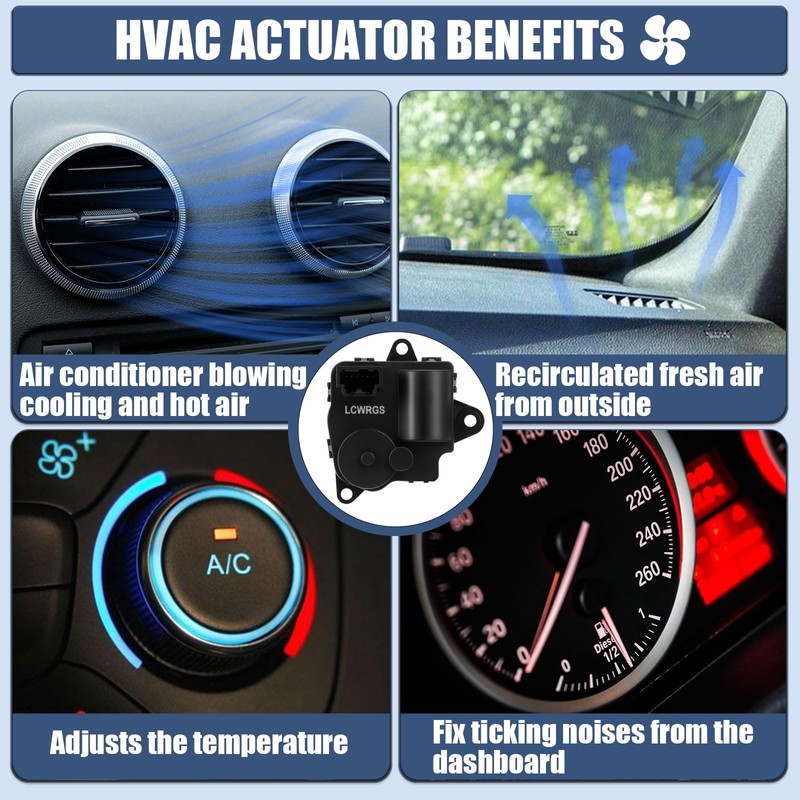 LCWRGS HVAC Blend Door Actuator Compatible with Chevy Equinox 2013-2017,