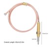 Haosie Thermocouple 600mm, M8 Thermocouple Common Thread Probe for Burner
