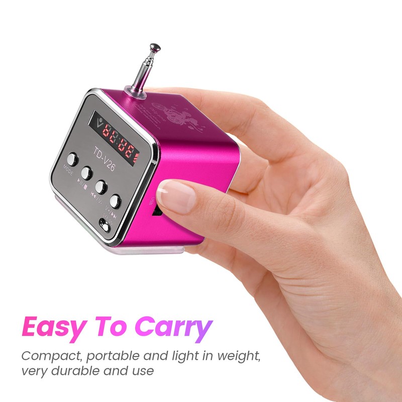 iplusmile TD-V26 Digital Speaker Mini Speaker FM Radio Stereo MP3