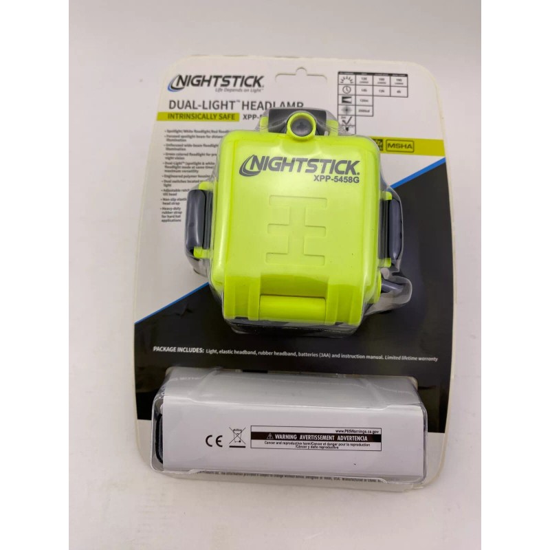NightStick Nighstick XPP-5458G LED Intrinsically Dual-light Headlight,3AA Included