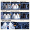 UPONUN Solar Ceiling Light Motion Sensor 2 Pack, Dimmable 6000K/4000K/3200K