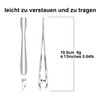 Professional Stainless Steel 2-in-1 Cuticle Pusher and Cuticle Nipper Cutter