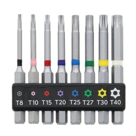 Takagi EARTH MAN Hexagonal Shaft Hex Lobe Bit 8-piece Set For Hex Lobe Screws and Tamper-proof Screws 4907052338128