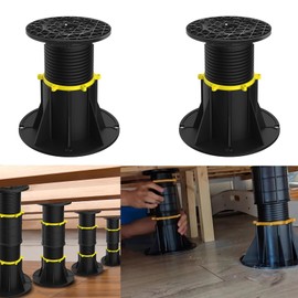 CHORMING Adjustable Bed Frame Support Leg Bed Frame Center Support Leg Bed Furniture Board Support Center Slat Heavy for Bed Frame,Cabinet and Wooden Furniture 2pcs (5.31"- 8.46")