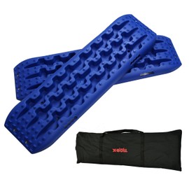 X-BULL New Recovery Traction Tracks Sand Mud Snow Track Tire Ladder 4WD (Blue,3gen)