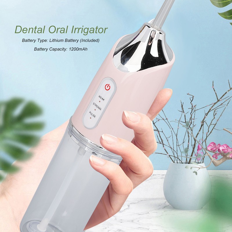 Electric Oral Irrigator 3 Modes 4 Nozzles 360 Degree Rotating