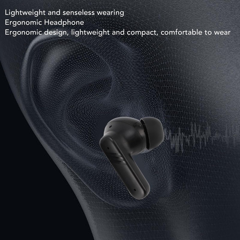 Wireless Earbuds, Touch Control Bluetooth 5.3 Headphones Bass Stereo, ENC