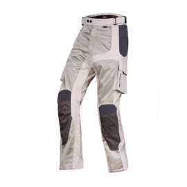 WICKED STOCK Mesh Motorcycle Pants - CE LEVEL2 Motocross Pants - Dirt Bike Grey Black