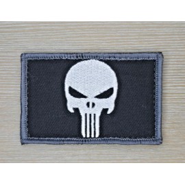 SKULLS SKULL PUNISHER WARRIOR TERMINATOR FLAG SWAT MILITARY ARMY TACTICAL HOOK PATCH