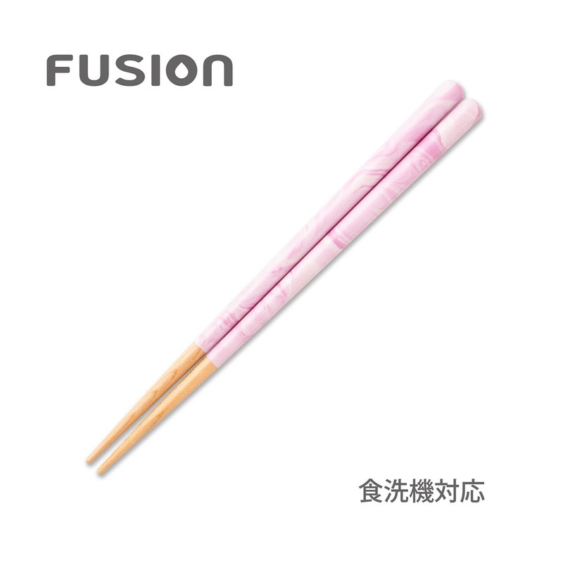 FUSION Cream G-64649 Chopsticks Children, Dishwasher Safe, Natural Wood, 7.1